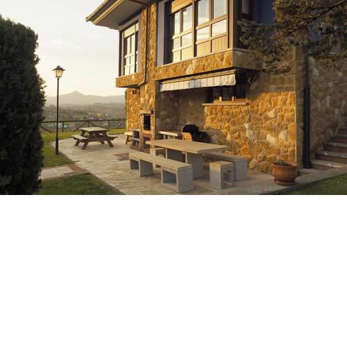 House with 5 bedrooms in Sevares with wonderful mountain view enclosed garden and WiFi