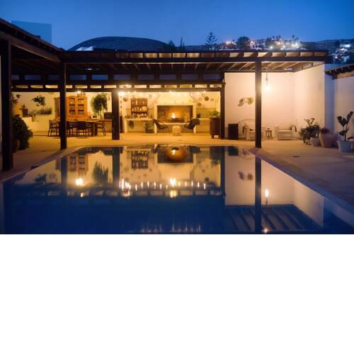 House with one bedroom in Nazaret with wonderful mountain view private pool enclosed garden 10 km from the beach