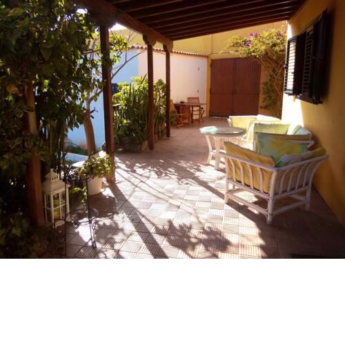 House with one bedroom in San Sebastian de La Gomera with wonderful sea view and furnished garden 1 km from the beach