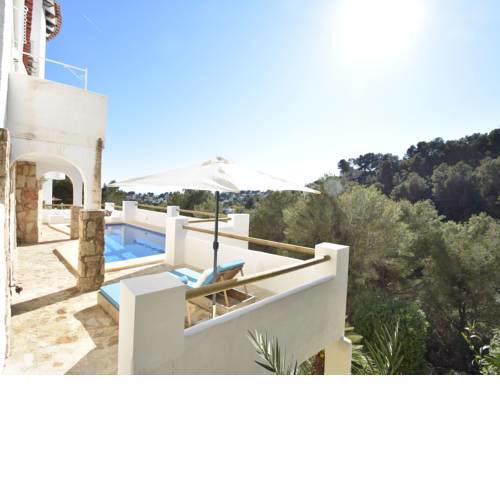 Ibiza-style Villa in Moraira with Private Pool and magnificent view