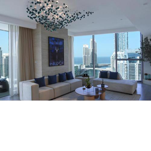 Iconic Interior Designed Ocean View 3 Bedroom In Dubai Marina