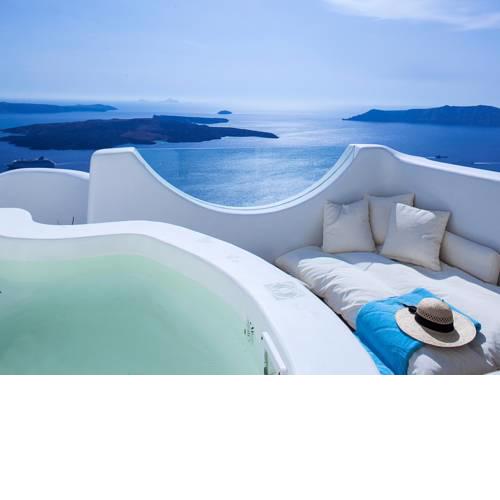 Imerovigli Villa Sleeps 9 Air Con WiFi