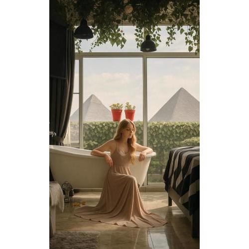 Jacuzzi pyramids view