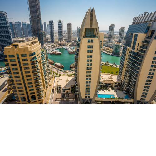 JBR, 2-bedroom, next to beach, full marina view