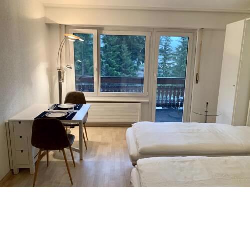 Joli studio à Crans, emplacement idéal avec balcon