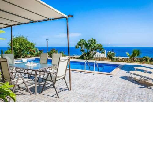 Karavados Villa Sleeps 4 with Pool Air Con and WiFi