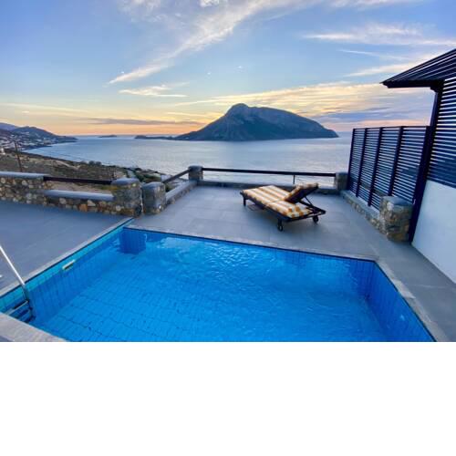 Kastelli Blu SKY - Luxury Designer Pool Villa with Yoga Platform