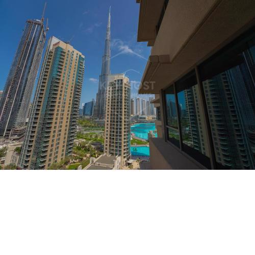 KeyHost - Majestic 2BR - Full Burj Khalifa View - Downtown Dubai- K1570