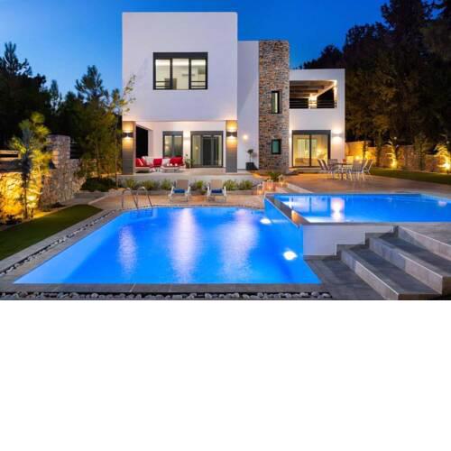 Lardos Villa Sleeps 7 with Pool Air Con and WiFi