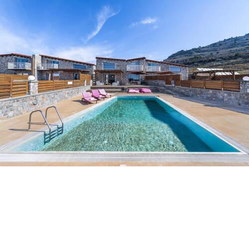 Lardos Villa Sleeps 8 with Pool and Air Con
