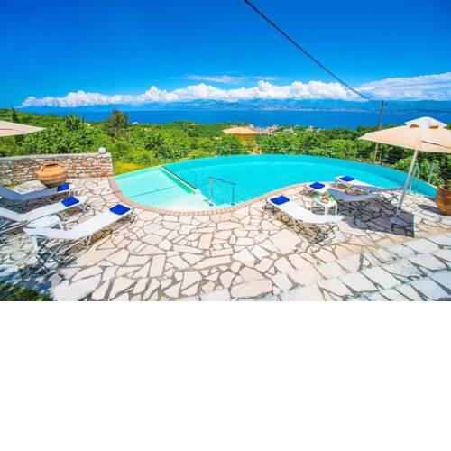 Lithiasmenos Villa Sleeps 6 with Pool Air Con and WiFi