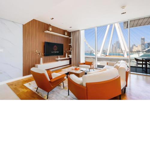 Livbnb - Alluring 3BR+1 w/Sea & Ain Dubai View