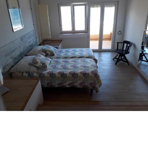 Loft with balcony sea view