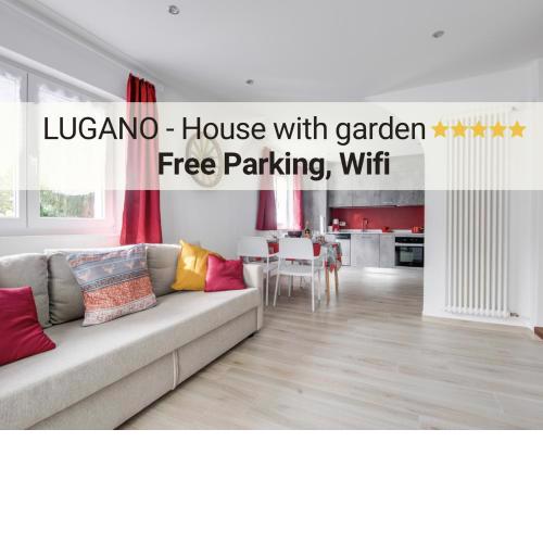 Lugano Casa con giardino in mezzo al verde