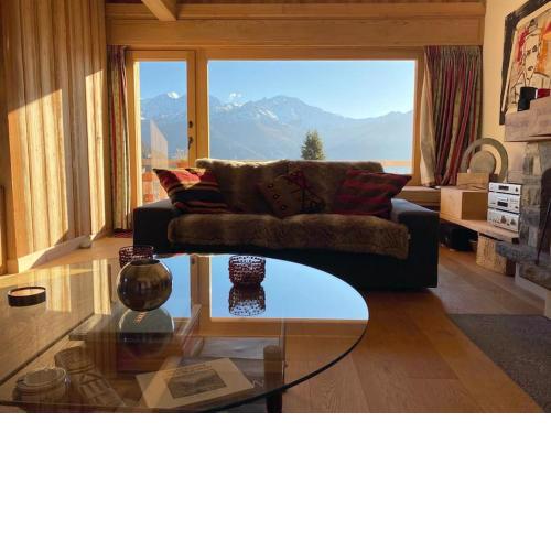 Luxueux penthouse, confort, cosy, magnifique vue sur les Alpes