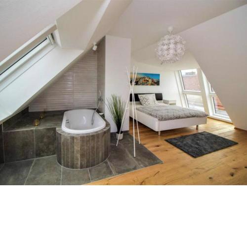 Luxury 2-floor Rooftop Apartment with terrace in the city center