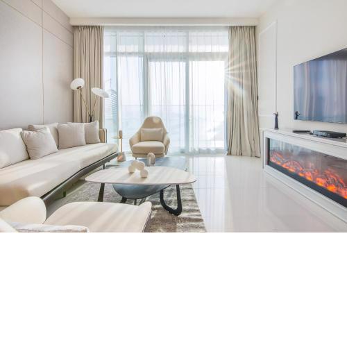 Luxury 3BR & Maids room - Full Sea View - AIN Dubai View - Palm View