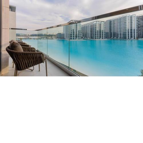 Luxury apartment full blue lagoon view