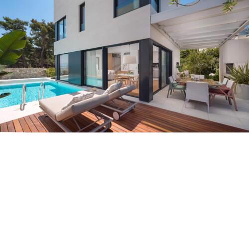 Luxury Beachfront Villa Sutivan 3 with private heated pool at the beach in Sutivan - Brac