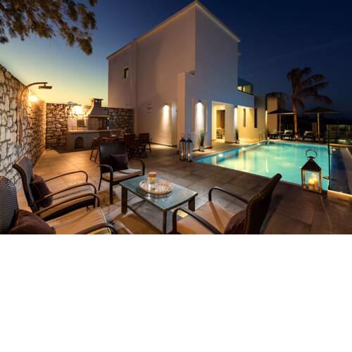 Luxury Rhodes Villa Sea View Private Pool 3 BDR Lahania