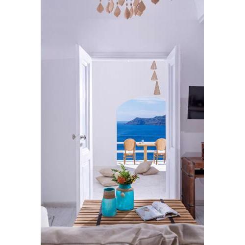 Luxury Santorini Villa Infinity Blue Villa Outdoor Plunge Pool Sea Caldera View 1 BDR Oi