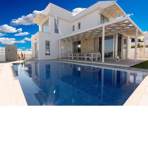Luxury Sea View Villa near Konnos Beach