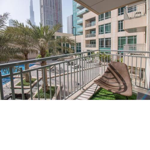 Luxury studio at Downtown! Full Burj Khalifa View! Burj Views L