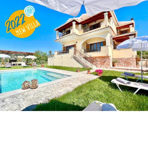 Luxury Villa Makris with private heated pool