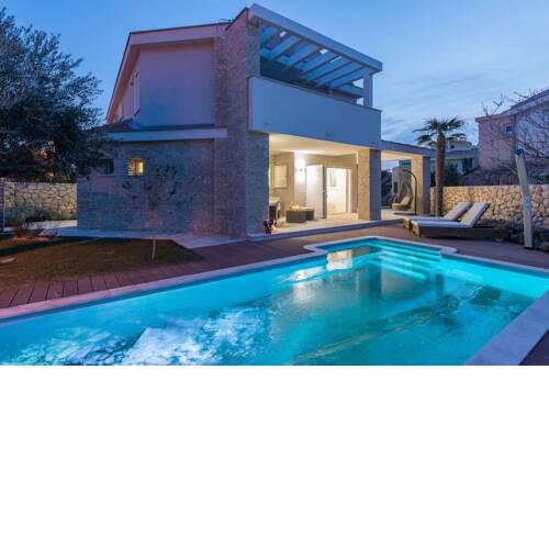Luxury Villa White Rose with the Pool near Zrče Beach