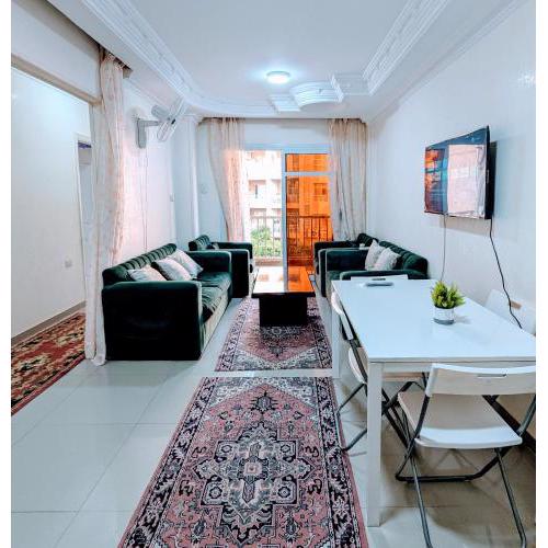 Madinaty Cozy 2 bedrooms narrow garden view apartment
