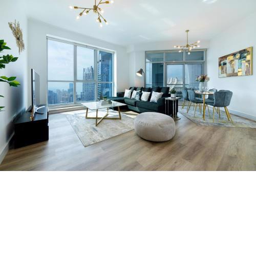 Maison Privee - High-Floor Trendy Apt with Marina, Palm & Ocean Vws