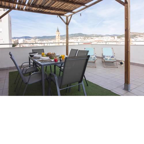 Malaga Center Flat Terrace & Parking
