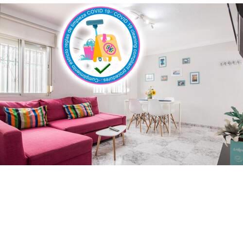 MalagaOnBeach 2 - Two bedrooms - up to 7 people - 30 meters beach