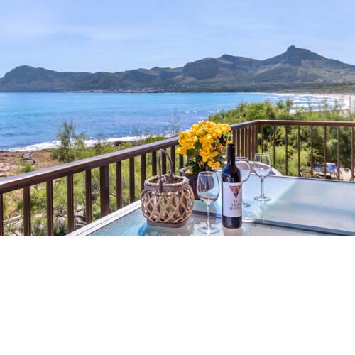 Mallorca Beach front line house 6 pers - a48592