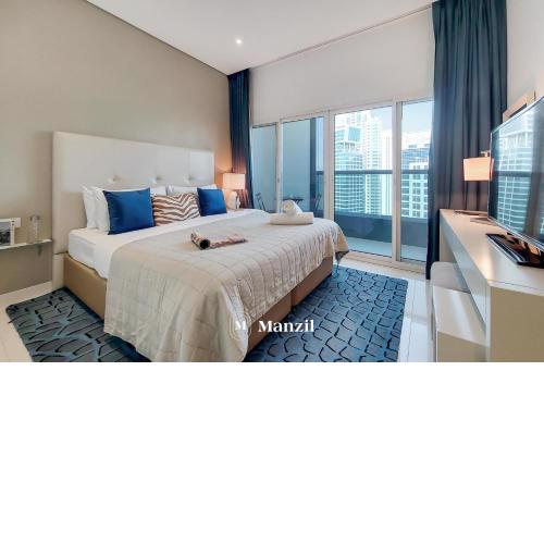 Manzil - Cozy Studio near Downtown Dubai with Burj Khalifa views