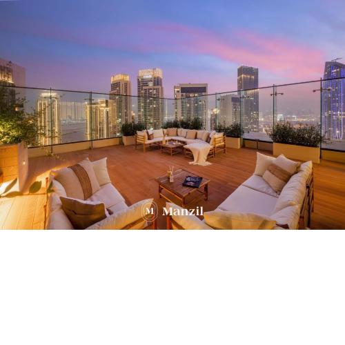Manzil - Luxury 4BR Penthouse with Harbour View at Dubai Creek Harbour with Private Terrace