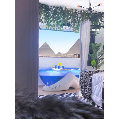 Meditation pyramids view