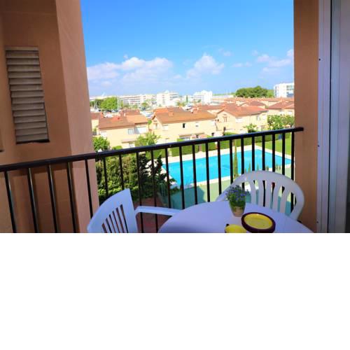 MEDITERRANEO 2 3 6-Apartamento con parking y piscina en Roses-Sta Margarita