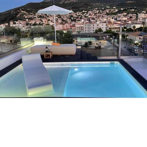 “Messinian view” roof top pool