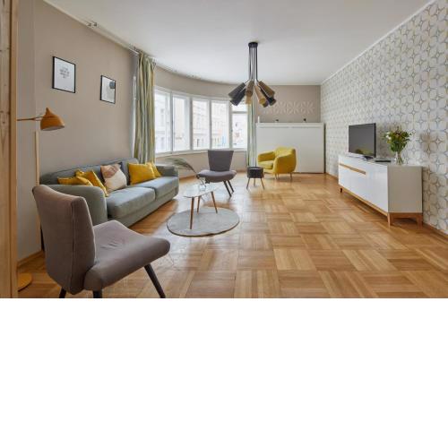 Mid-Century Modern Flat in New Town by Prague Days