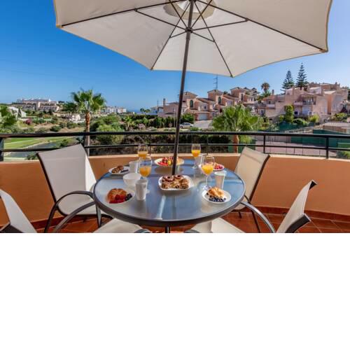 Modern frontline Golf Penthouse with Sea Views