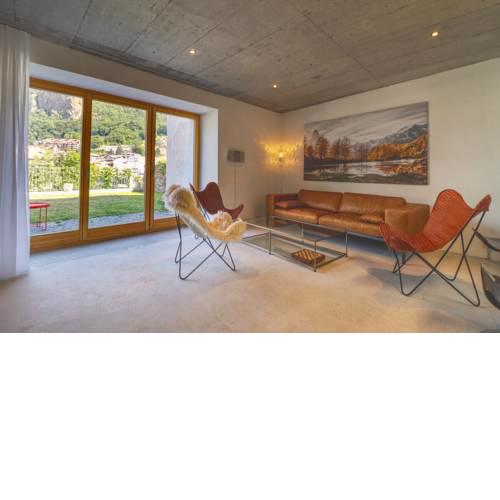 Modern house in the old town of Visp