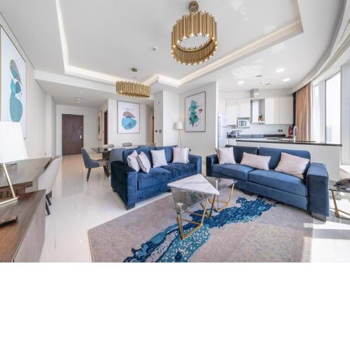 Modern Sea and Palm View 2 bed Infinity Pool