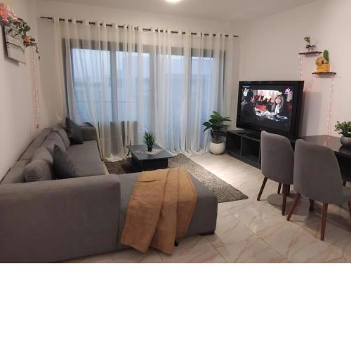 Modern Two-Bedroom Apartment with Garden View