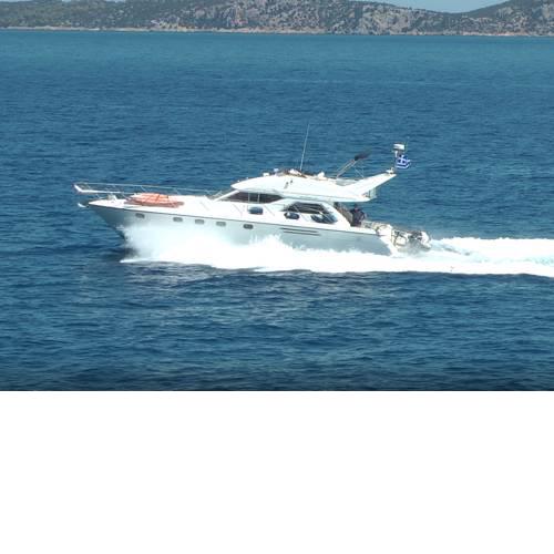 Motor boat in Alimos marina