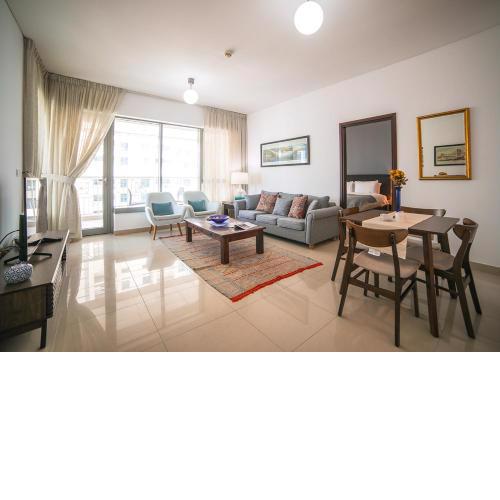 Nasma Luxury Stays - Fancy Apartment With Balcony Near Burj Khalifa