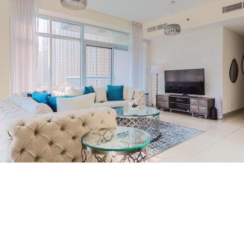 Nasma Luxury Stays - Pastel-Colored Apt With Jaw-Dropping Marina Views
