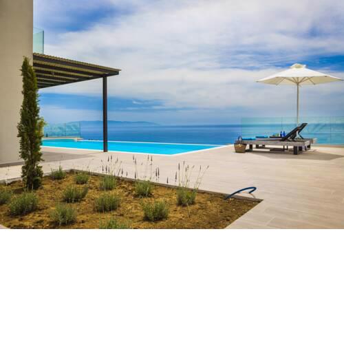 New Villa Blue with private pool at Trapezaki