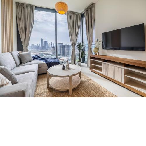 Newly Furnished Apartment with Burj Khalifa View