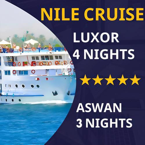 NILE CRUISE ROYAL QUEEN I every Wednesday from ASWAN 3 nights & every Saturday from LUXOR 4 nights